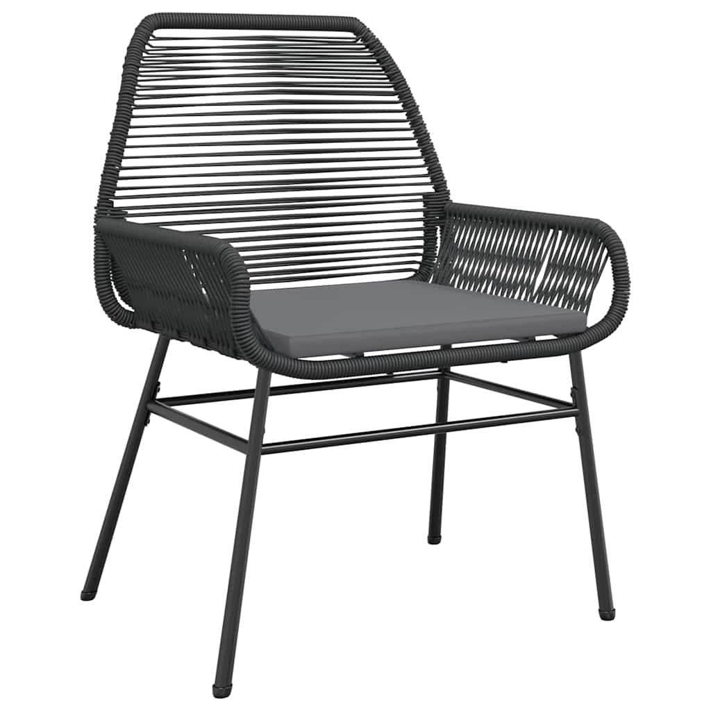 7-delige Tuinset met kussens poly rattan glas zwart is nu te koop bij PeponiXL, paradijselijk wonen!