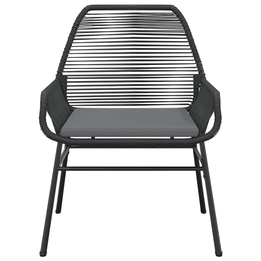 7-delige Tuinset met kussens poly rattan glas zwart is nu te koop bij PeponiXL, paradijselijk wonen!