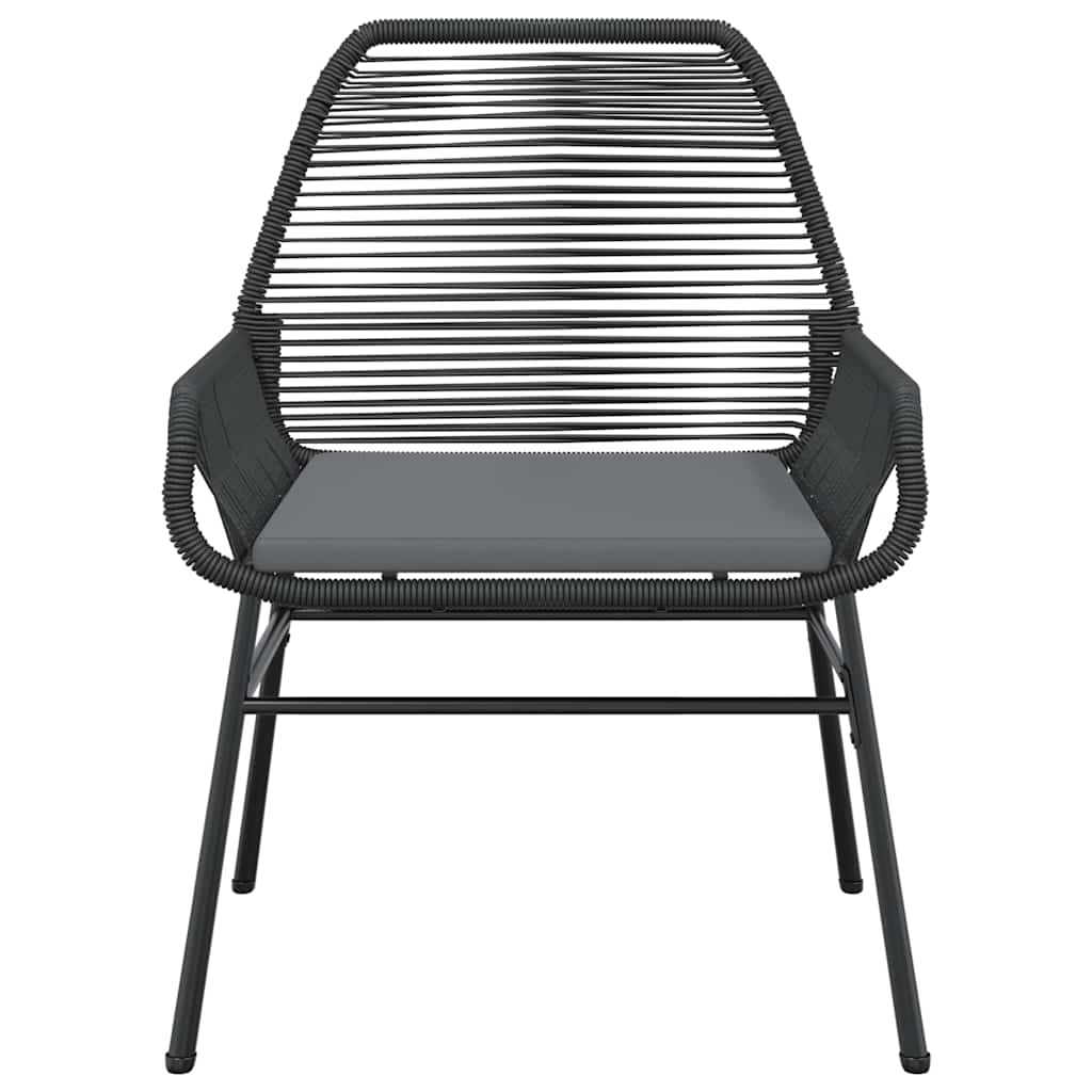 9-delige Tuinset met kussens poly rattan glas zwart is nu te koop bij PeponiXL, paradijselijk wonen!