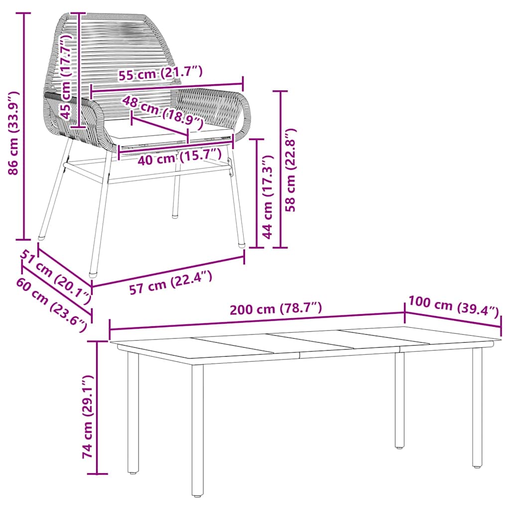 9-delige Tuinset met kussens poly rattan glas zwart is nu te koop bij PeponiXL, paradijselijk wonen!