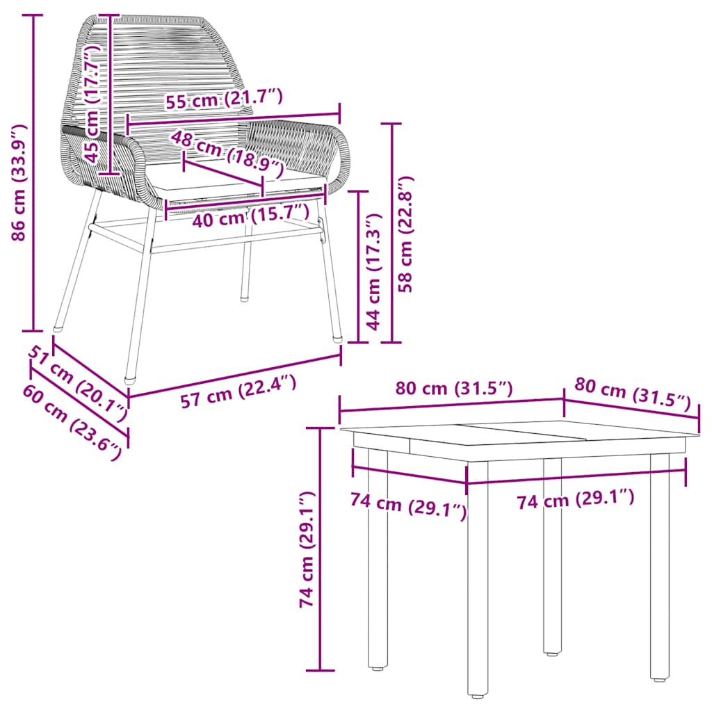 5-delige Tuinset met kussens poly rattan glas bruin is nu te koop bij PeponiXL, paradijselijk wonen!
