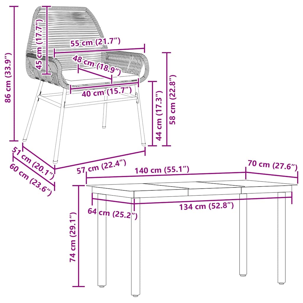 5-delige Tuinset met kussens poly rattan glas bruin is nu te koop bij PeponiXL, paradijselijk wonen!