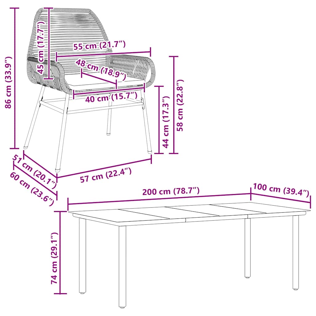 9-delige Tuinset met kussens poly rattan glas bruin is nu te koop bij PeponiXL, paradijselijk wonen!