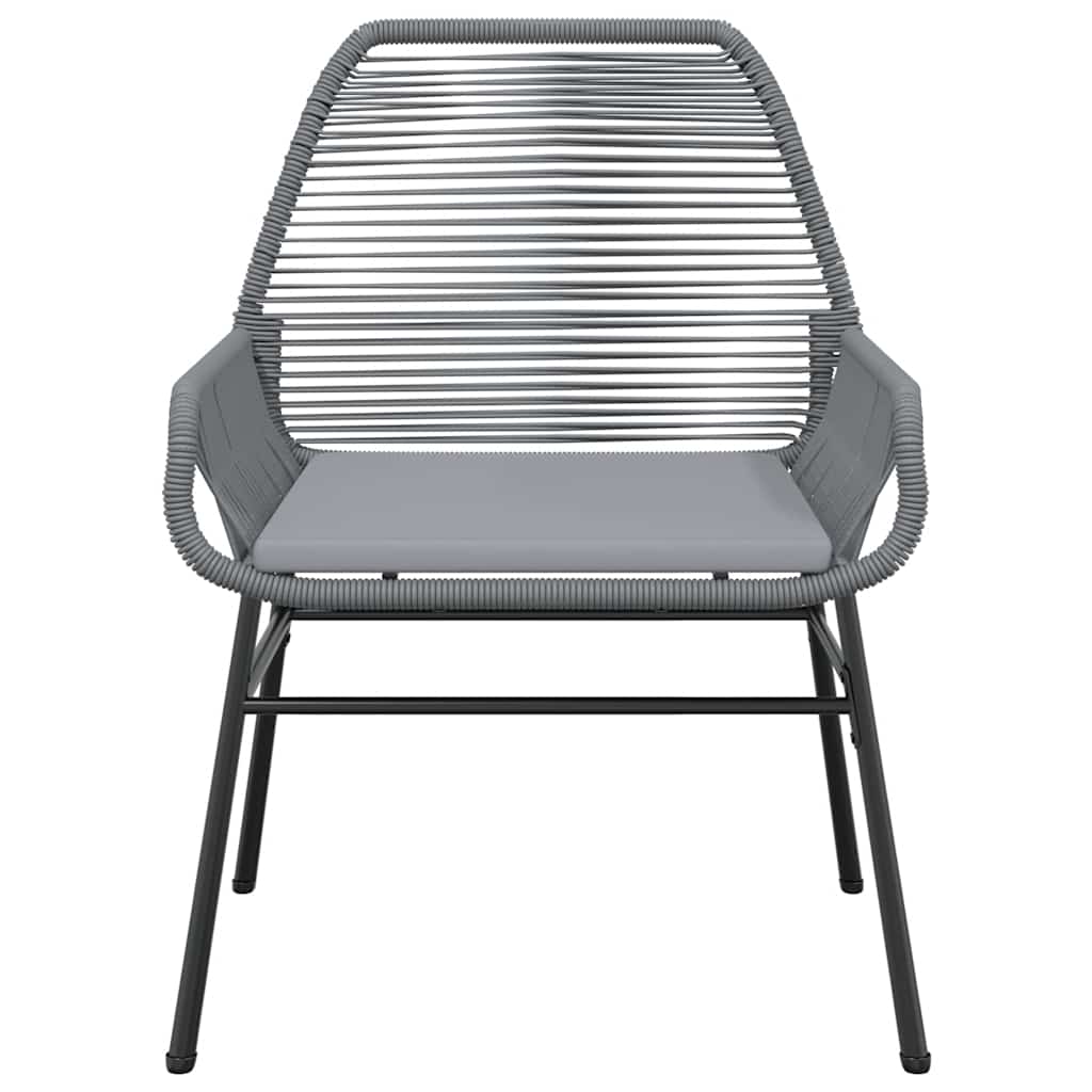 3-delige Tuinset met kussens poly rattan glas grijs is nu te koop bij PeponiXL, paradijselijk wonen!