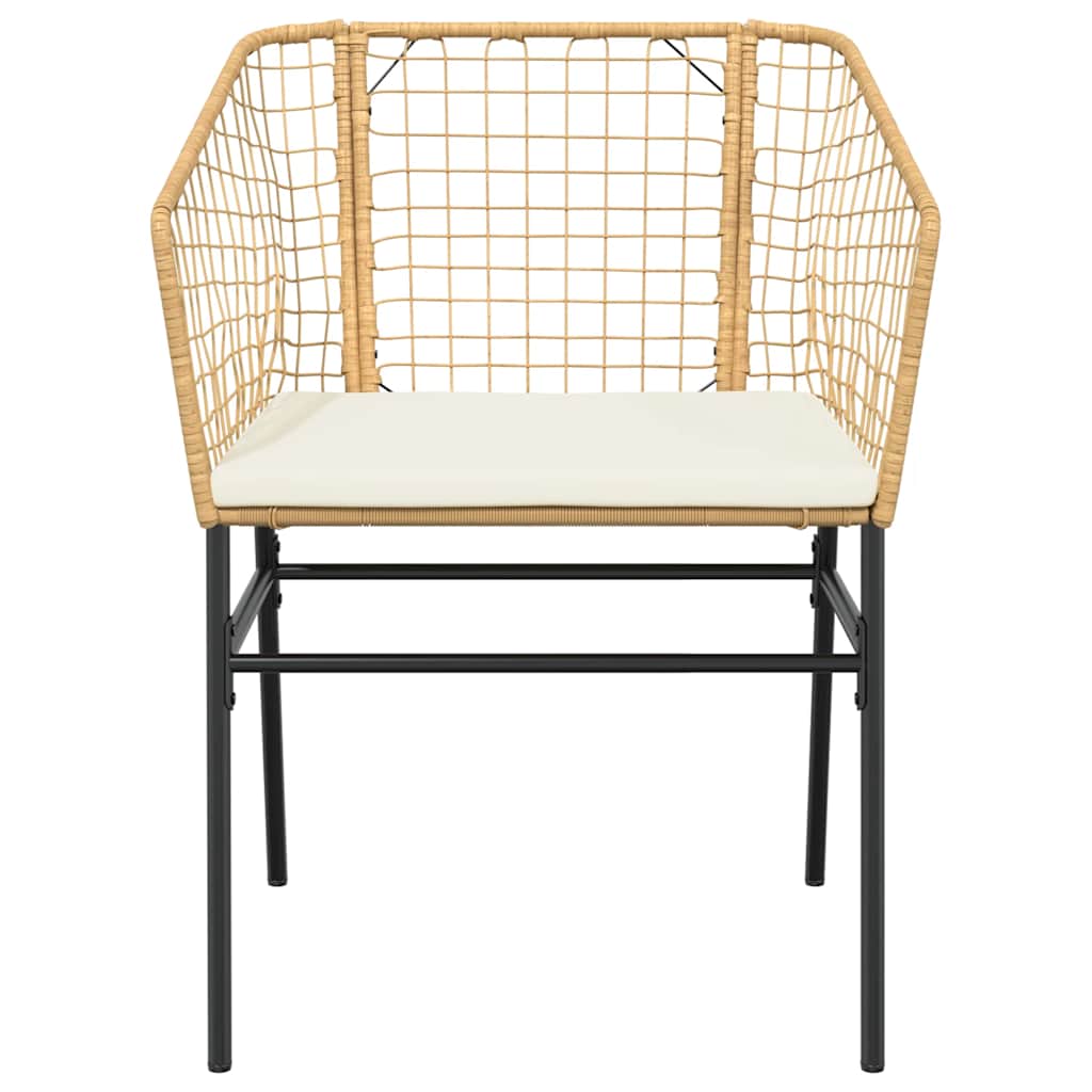 5-delige Tuinset met kussens poly rattan glas bruin is nu te koop bij PeponiXL, paradijselijk wonen!