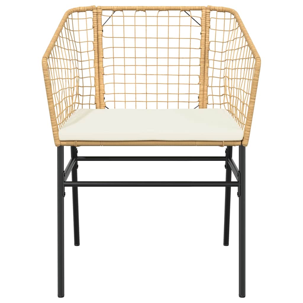7-delige Tuinset met kussens poly rattan glas bruin is nu te koop bij PeponiXL, paradijselijk wonen!