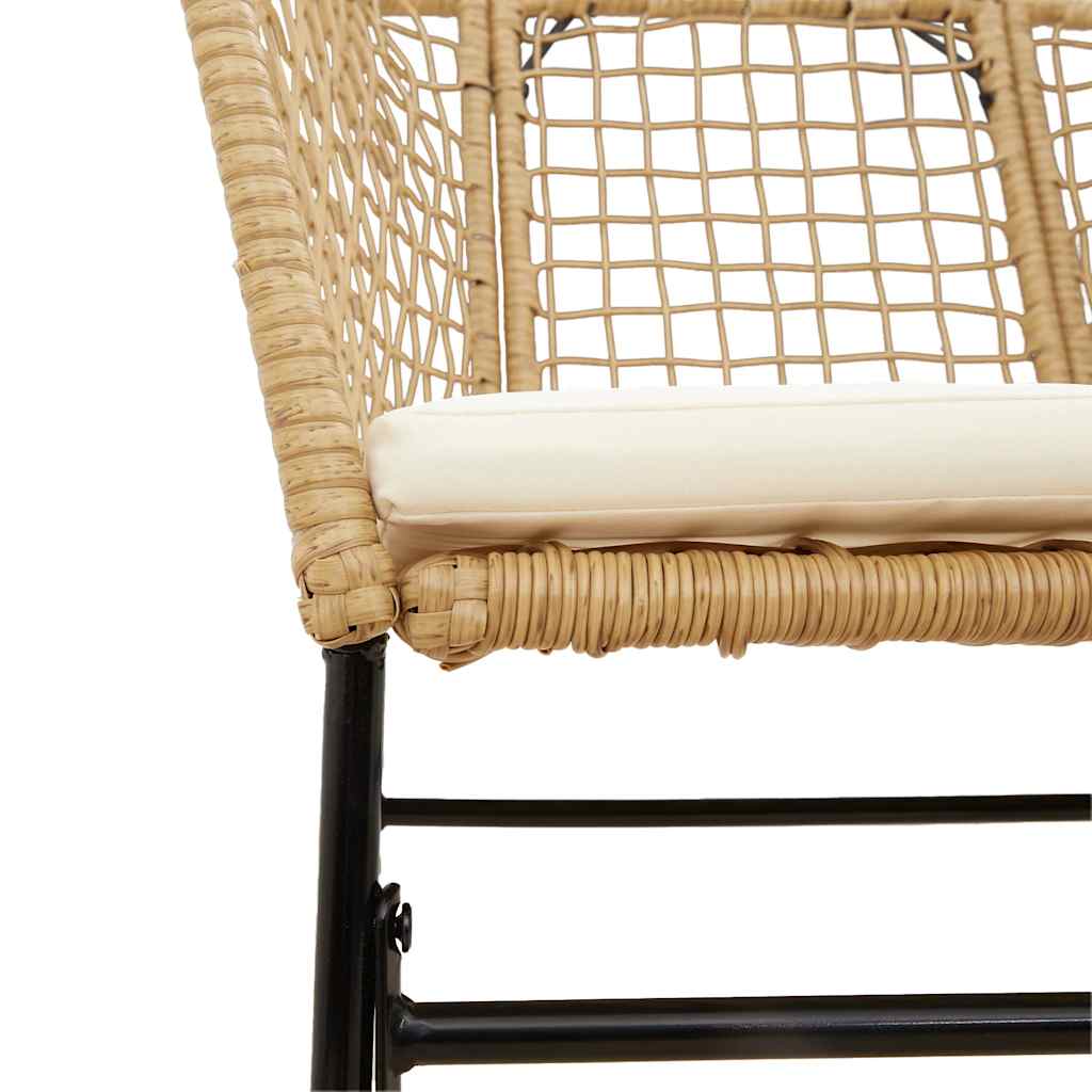 7-delige Tuinset met kussens poly rattan glas bruin is nu te koop bij PeponiXL, paradijselijk wonen!