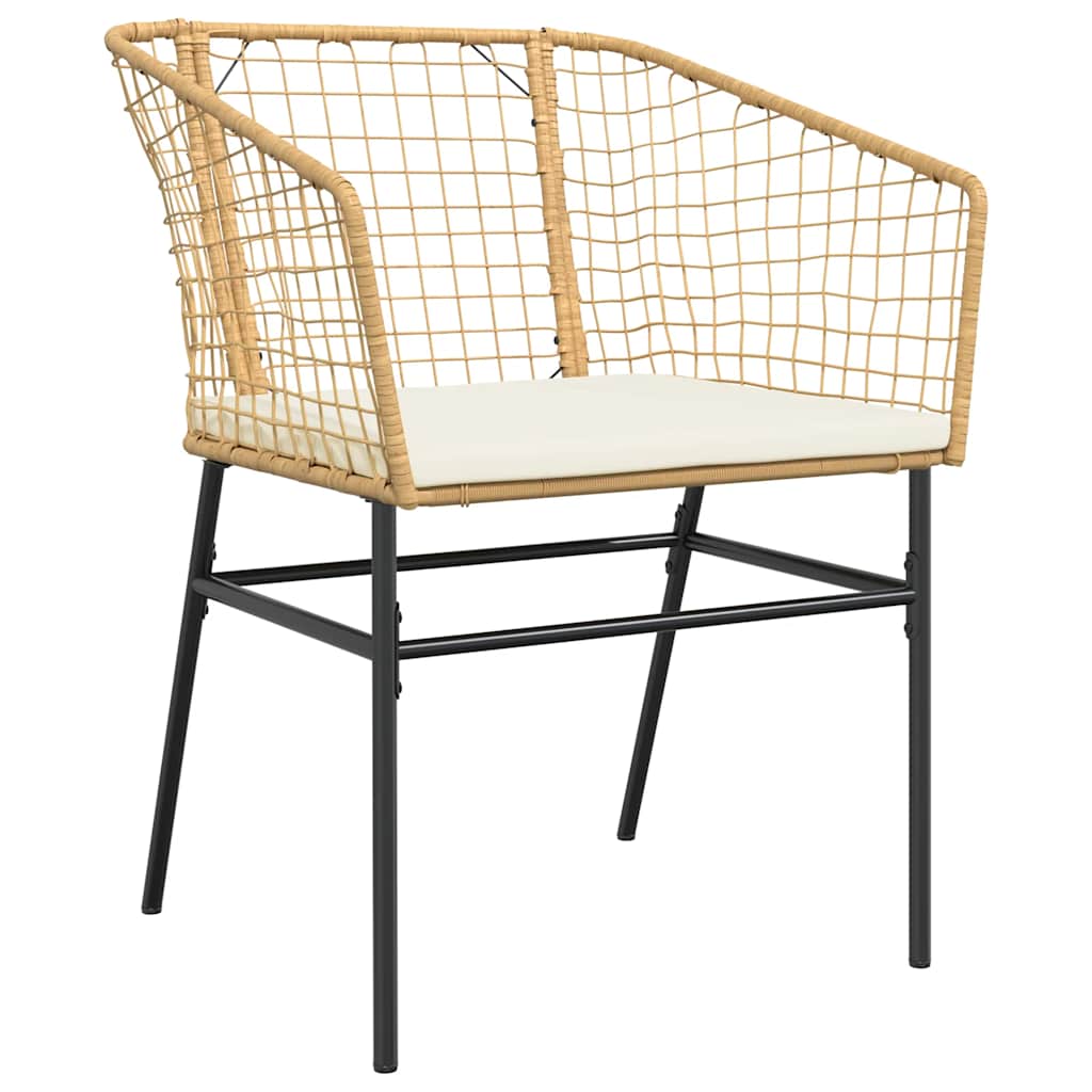 9-delige Tuinset met kussens poly rattan glas bruin is nu te koop bij PeponiXL, paradijselijk wonen!