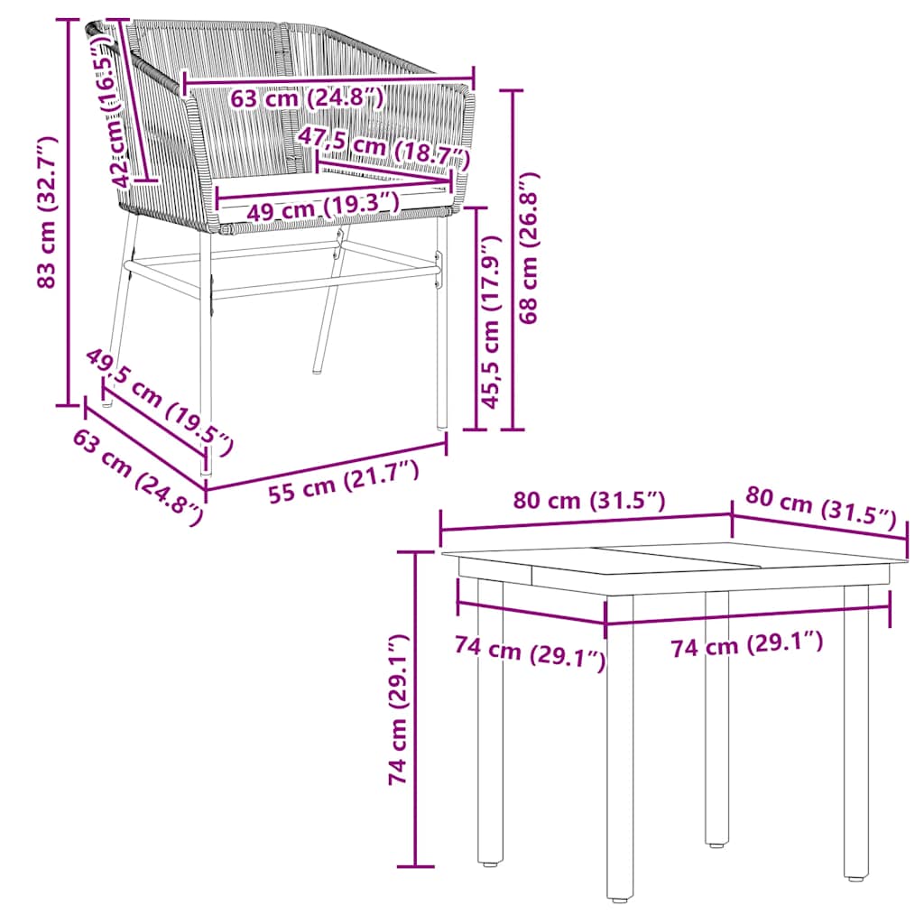 5-delige Tuinset met kussens poly rattan glas zwart is nu te koop bij PeponiXL, paradijselijk wonen!