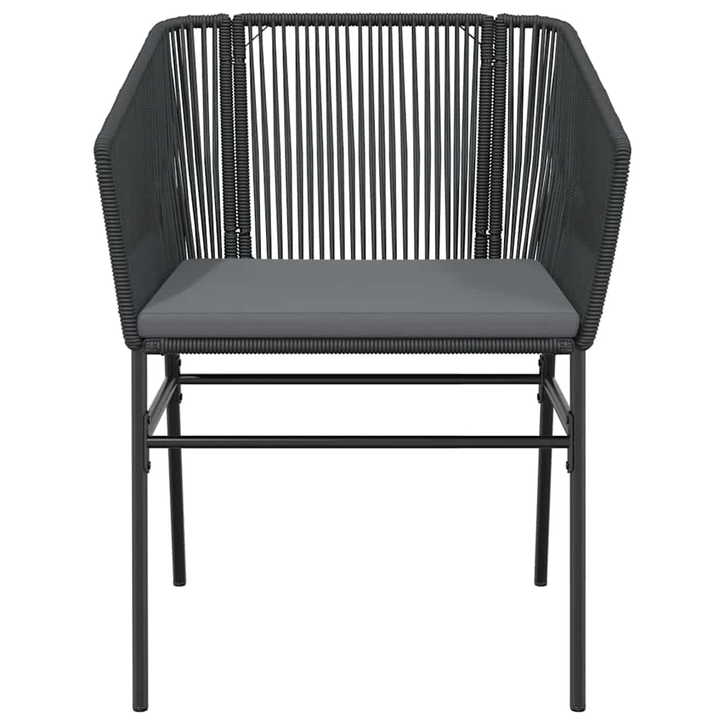 5-delige Tuinset met kussens poly rattan glas zwart is nu te koop bij PeponiXL, paradijselijk wonen!