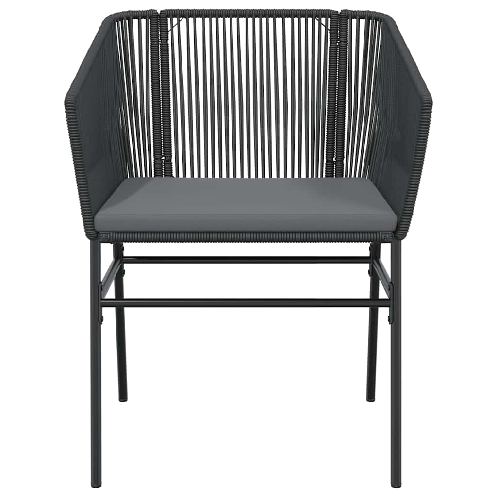 5-delige Tuinset met kussens poly rattan glas zwart is nu te koop bij PeponiXL, paradijselijk wonen!
