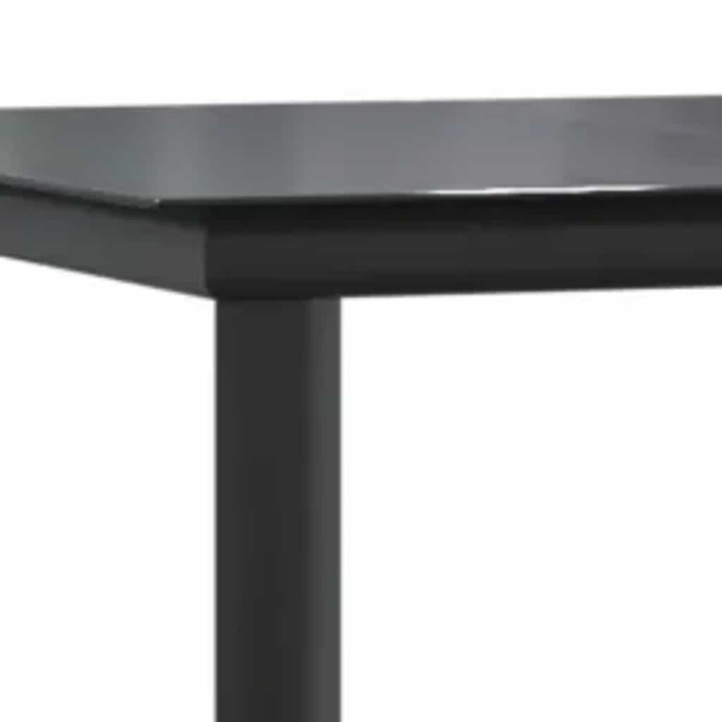 5-delige Tuinset met kussens poly rattan glas zwart is nu te koop bij PeponiXL, paradijselijk wonen!