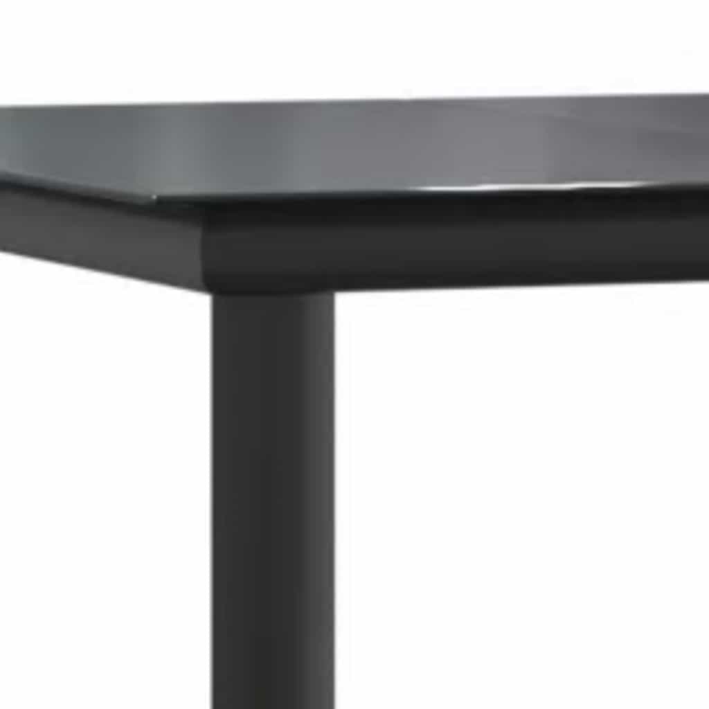 7-delige Tuinset met kussens poly rattan glas zwart is nu te koop bij PeponiXL, paradijselijk wonen!