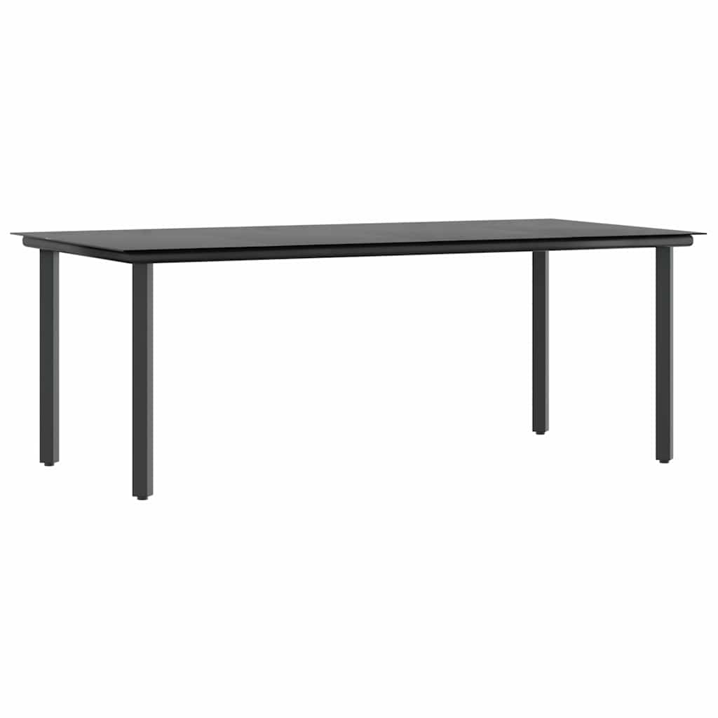 7-delige Tuinset met kussens poly rattan glas zwart is nu te koop bij PeponiXL, paradijselijk wonen!