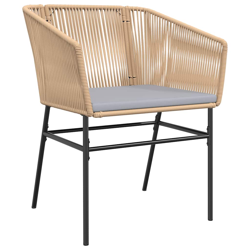 3-delige Tuinset met kussens poly rattan glas bruin is nu te koop bij PeponiXL, paradijselijk wonen!