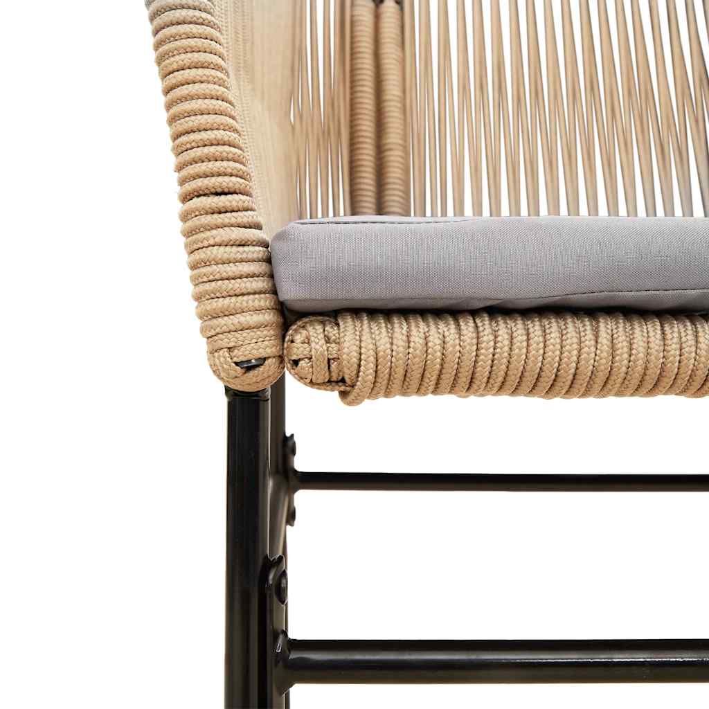 7-delige Tuinset met kussens poly rattan glas bruin is nu te koop bij PeponiXL, paradijselijk wonen!