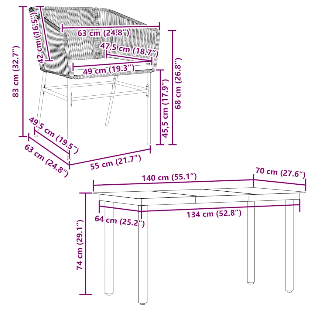 5-delige Tuinset met kussens poly rattan glas grijs is nu te koop bij PeponiXL, paradijselijk wonen!