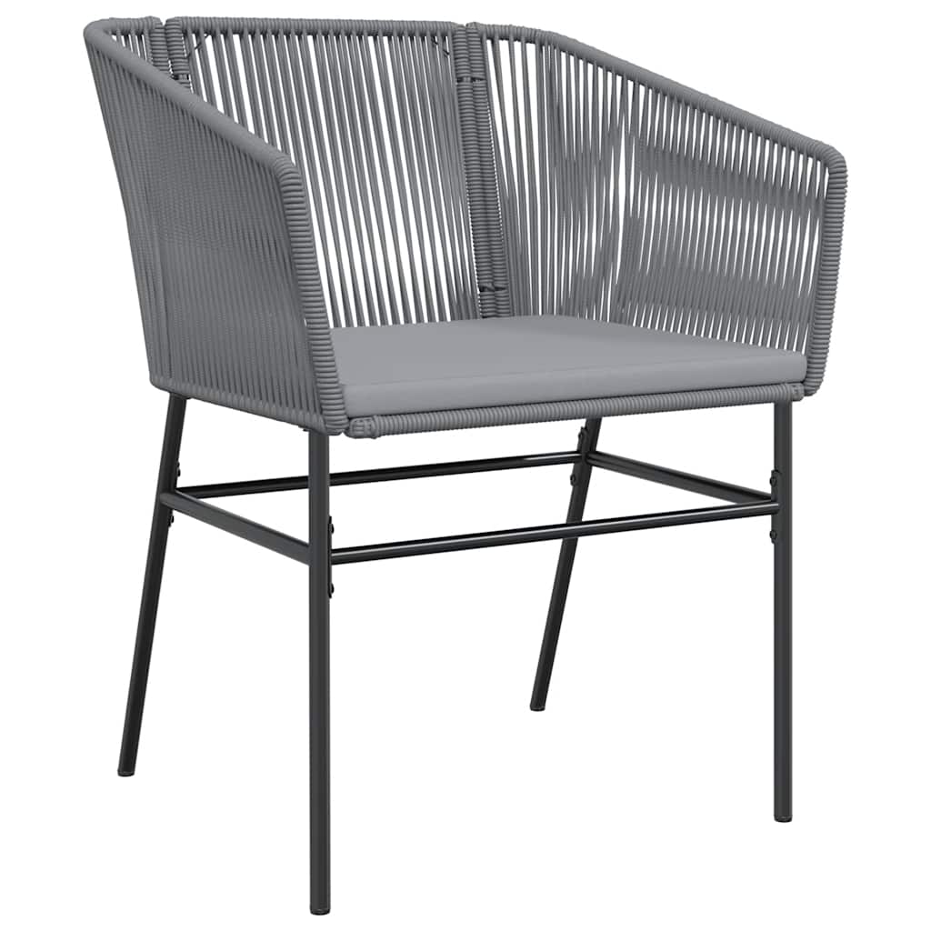 9-delige Tuinset met kussens poly rattan glas grijs is nu te koop bij PeponiXL, paradijselijk wonen!