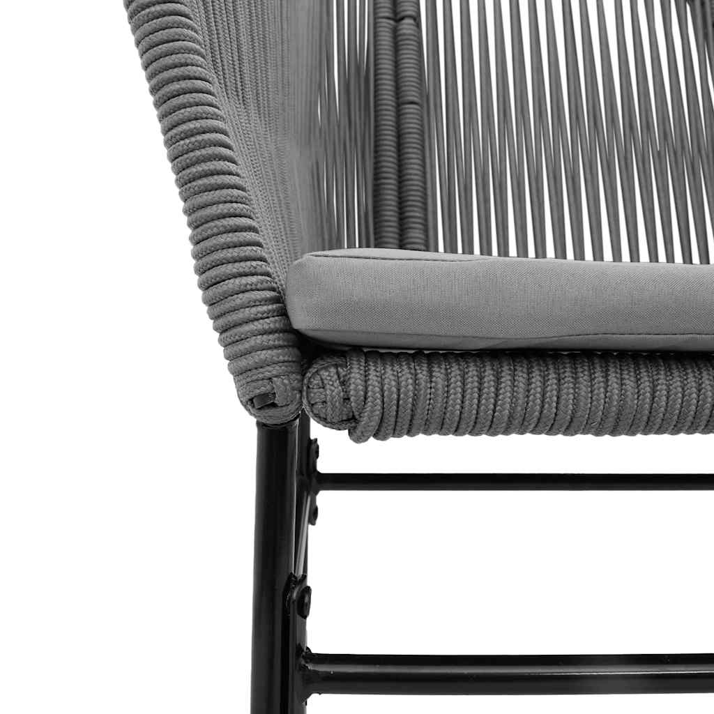 9-delige Tuinset met kussens poly rattan glas grijs is nu te koop bij PeponiXL, paradijselijk wonen!