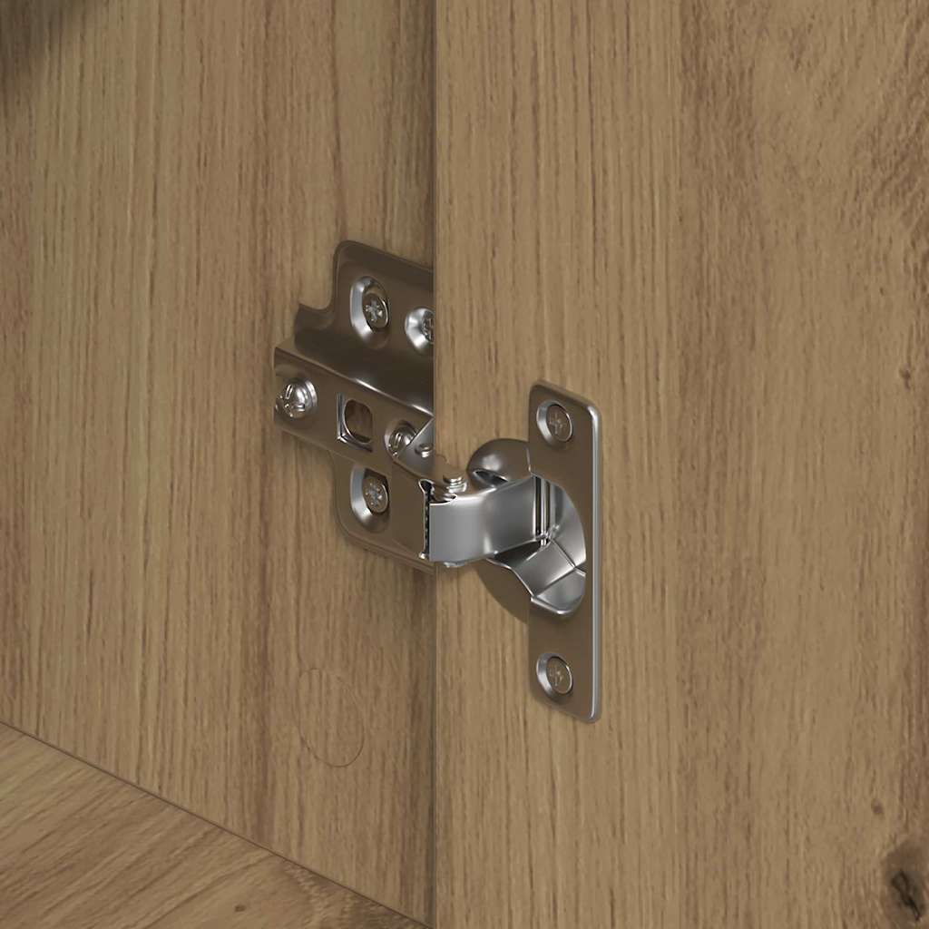 Dressoir 2 pcs Artisan Eiken 60 x 31 x 84 cm Bewerkt hout is nu te koop bij PeponiXL, paradijselijk wonen!