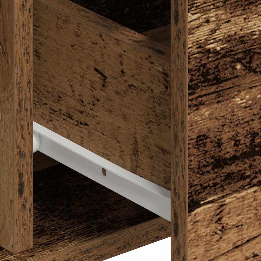 Dressoir met lade 2 pcs Oudhout 60 x 31 x 84 cm Bewerkt hout is nu te koop bij PeponiXL, paradijselijk wonen!