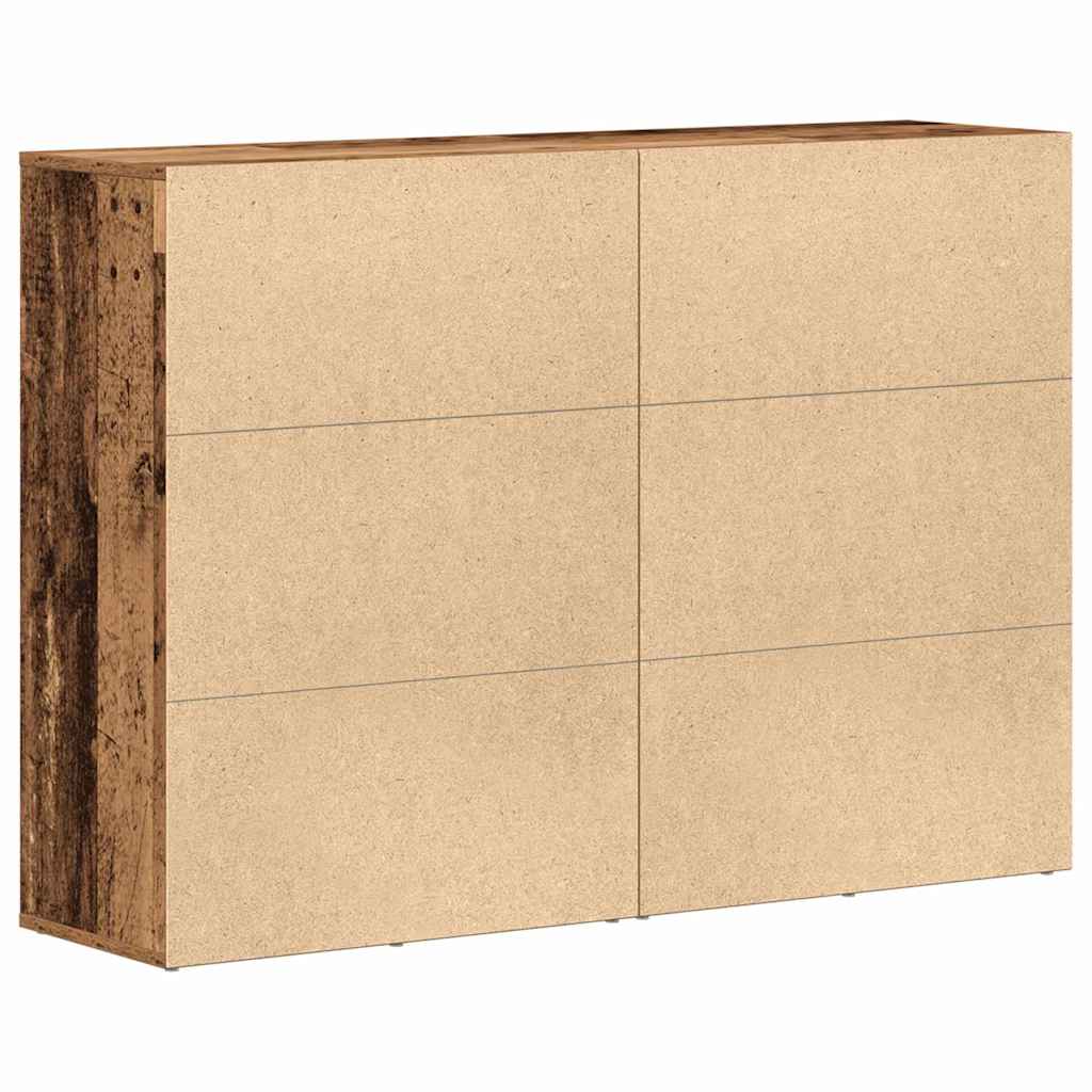 Dressoir met lade 2 pcs Oudhout 60 x 31 x 84 cm Bewerkt hout is nu te koop bij PeponiXL, paradijselijk wonen!