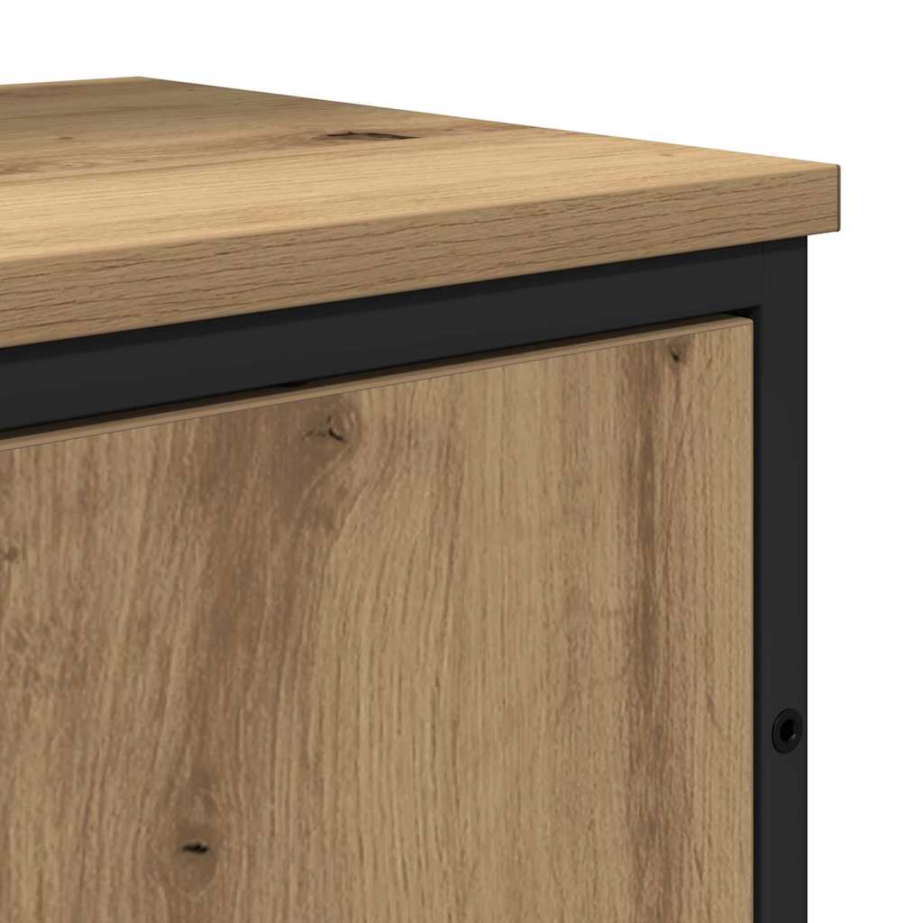 Badkamermeubelset Wandgemonteerd 2 pcs Bruin Bewerkt hout is nu te koop bij PeponiXL, paradijselijk wonen!