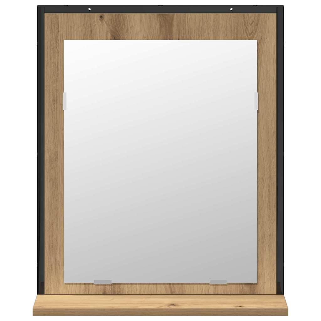 Badkamermeubelset Wandgemonteerd 2 pcs Bruin Bewerkt hout is nu te koop bij PeponiXL, paradijselijk wonen!