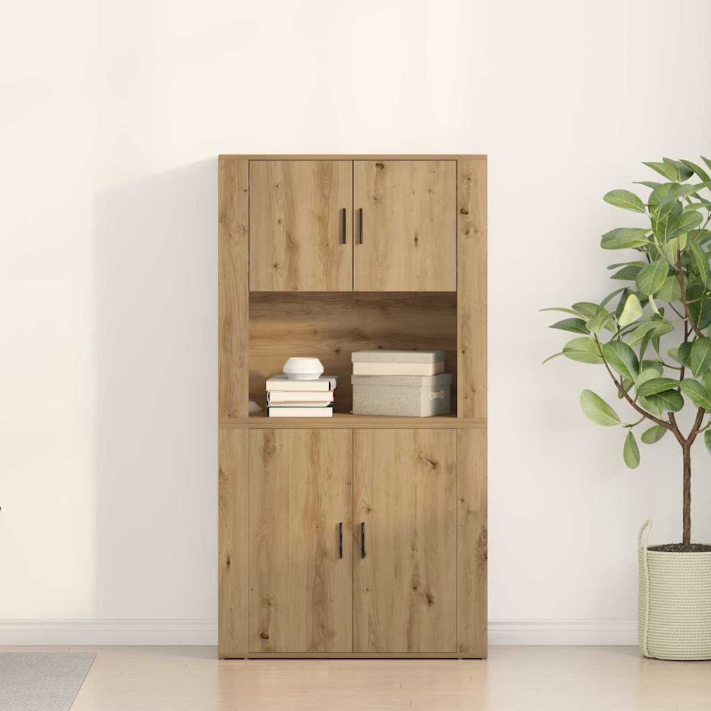 Hoge kast Artisan Eiken 80 x 33 x 150 cm Bewerkt hout is nu te koop bij PeponiXL, paradijselijk wonen!