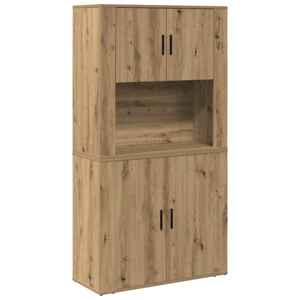 Hoge kast Artisan Eiken 80 x 33 x 150 cm Bewerkt hout is nu te koop bij PeponiXL, paradijselijk wonen!