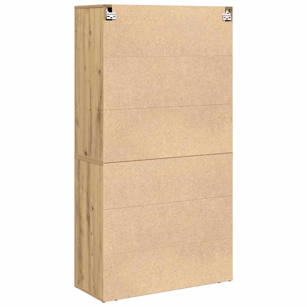 Hoge kast Artisan Eiken 80 x 33 x 150 cm Bewerkt hout is nu te koop bij PeponiXL, paradijselijk wonen!