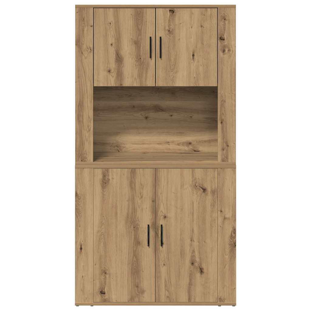 Hoge kast Artisan Eiken 80 x 33 x 150 cm Bewerkt hout is nu te koop bij PeponiXL, paradijselijk wonen!