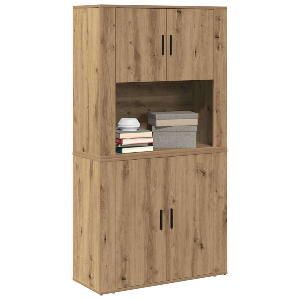 Hoge kast Artisan Eiken 80 x 33 x 150 cm Bewerkt hout is nu te koop bij PeponiXL, paradijselijk wonen!