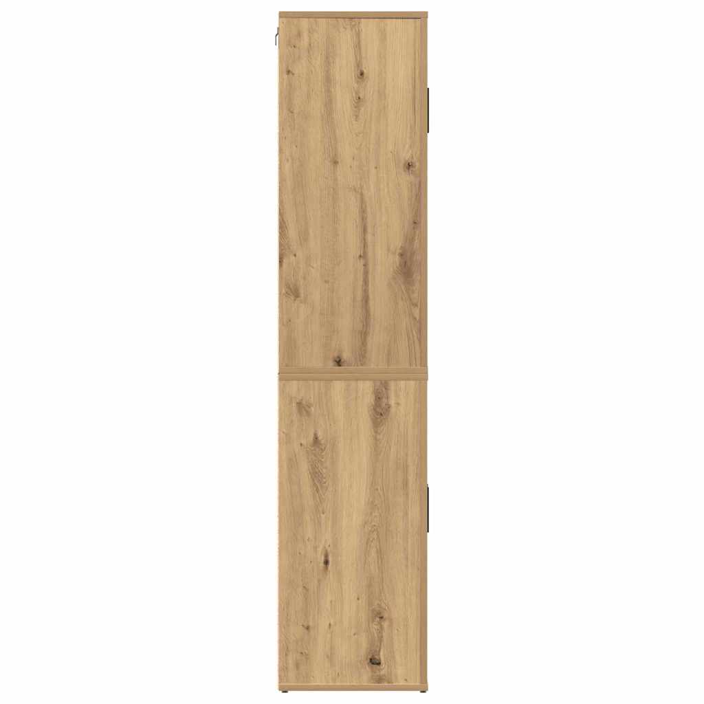Hoge kast Artisan Eiken 80 x 33 x 150 cm Bewerkt hout is nu te koop bij PeponiXL, paradijselijk wonen!