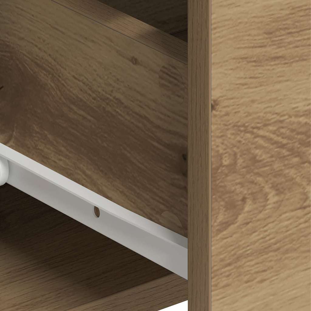 Hoge kast met lade Artisan Eiken 80 x 33 x 150 cm Bewerkt hout is nu te koop bij PeponiXL, paradijselijk wonen!
