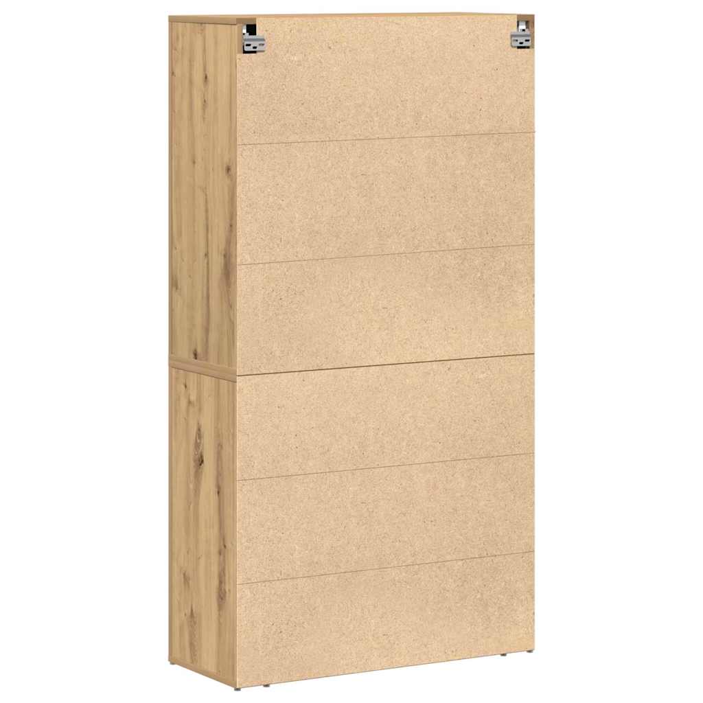 Hoge kast met lade Artisan Eiken 80 x 33 x 150 cm Bewerkt hout is nu te koop bij PeponiXL, paradijselijk wonen!