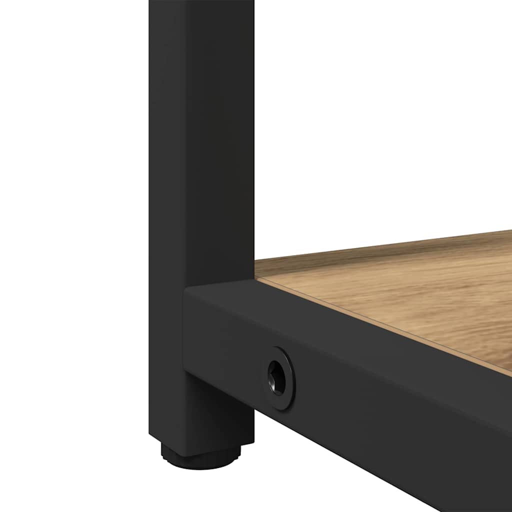 Badkamermeubelset met plank met opslag 3 pcs Bruin Bewerkt hout is nu te koop bij PeponiXL, paradijselijk wonen!