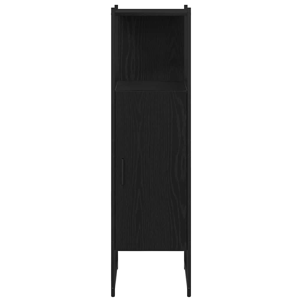 Badkamermeubelset met plank met opslag 3 pcs Zwart Bewerkt hout is nu te koop bij PeponiXL, paradijselijk wonen!