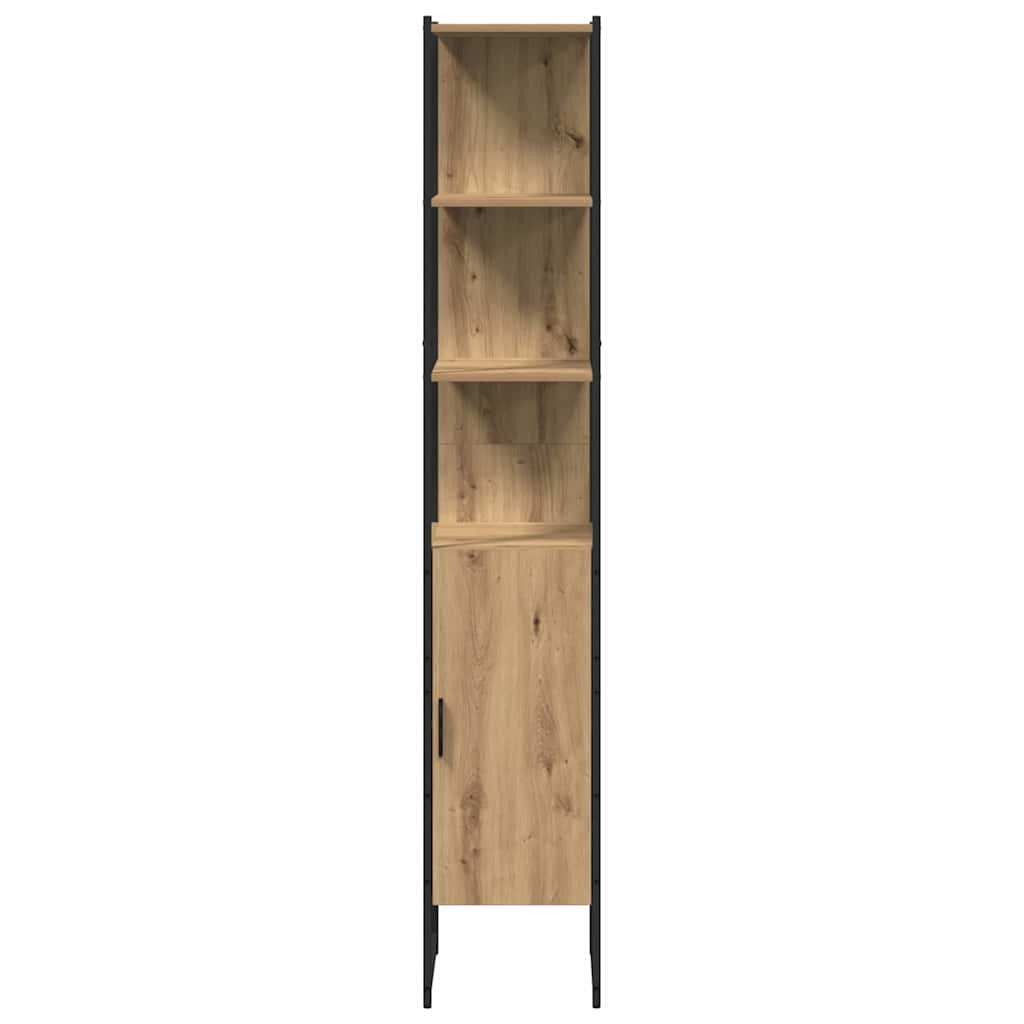 Badkamermeubelset met plank 3 pcs Artisan Eiken Bewerkt hout is nu te koop bij PeponiXL, paradijselijk wonen!