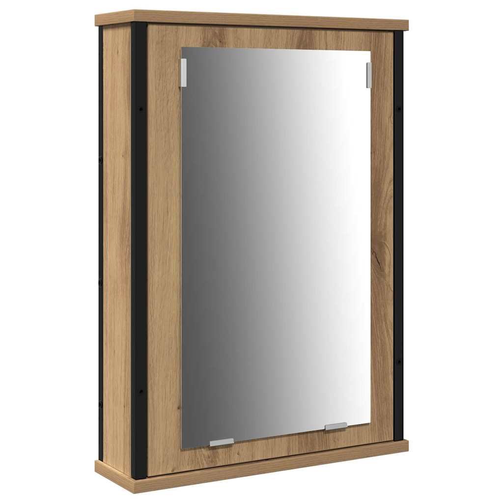 Badkamermeubelset met plank 3 pcs Artisan Eiken Bewerkt hout is nu te koop bij PeponiXL, paradijselijk wonen!
