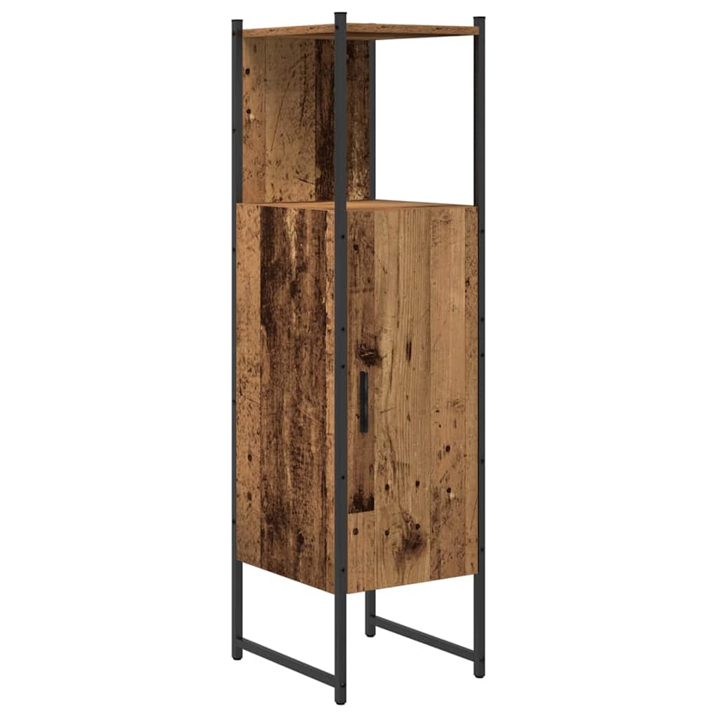 Badkamermeubelset 4 pcs Bruin 33 x 33 x 185.5 cm Bewerkt hout is nu te koop bij PeponiXL, paradijselijk wonen!