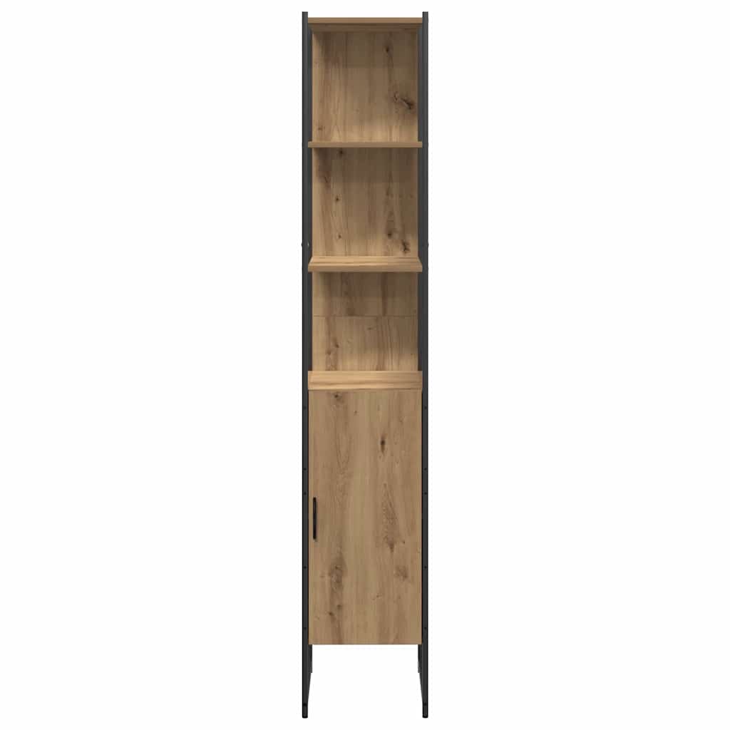 Badkamermeubelset met plank met opslag 4 pcs Bruin Bewerkt hout is nu te koop bij PeponiXL, paradijselijk wonen!