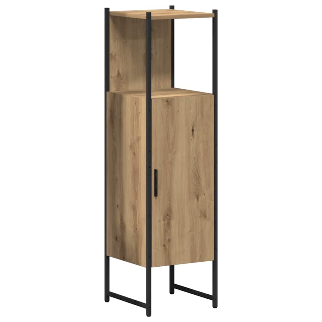 Badkamermeubelset 4 pcs artisanaal eikenkleurig Bewerkt hout is nu te koop bij PeponiXL, paradijselijk wonen!