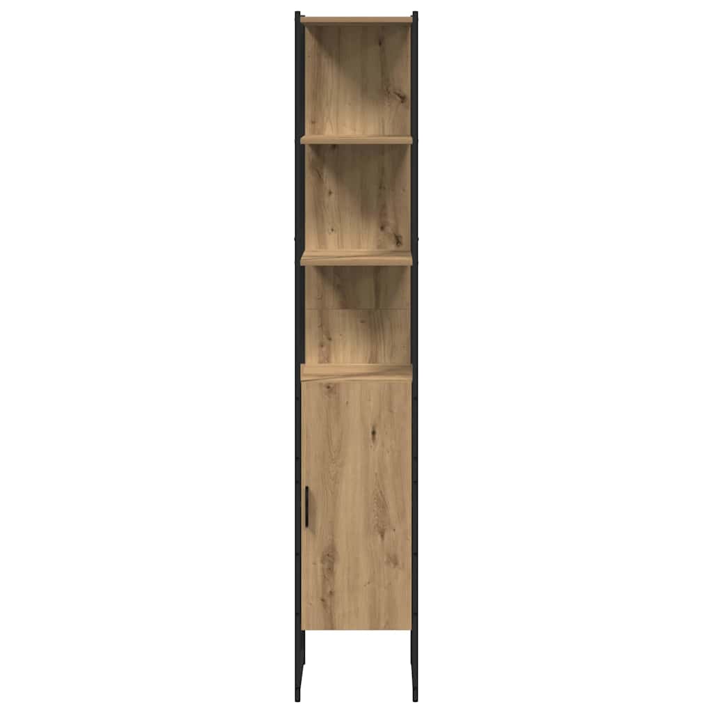 Badkamermeubelset met plank met opslag 4 pcs Bruin Bewerkt hout is nu te koop bij PeponiXL, paradijselijk wonen!