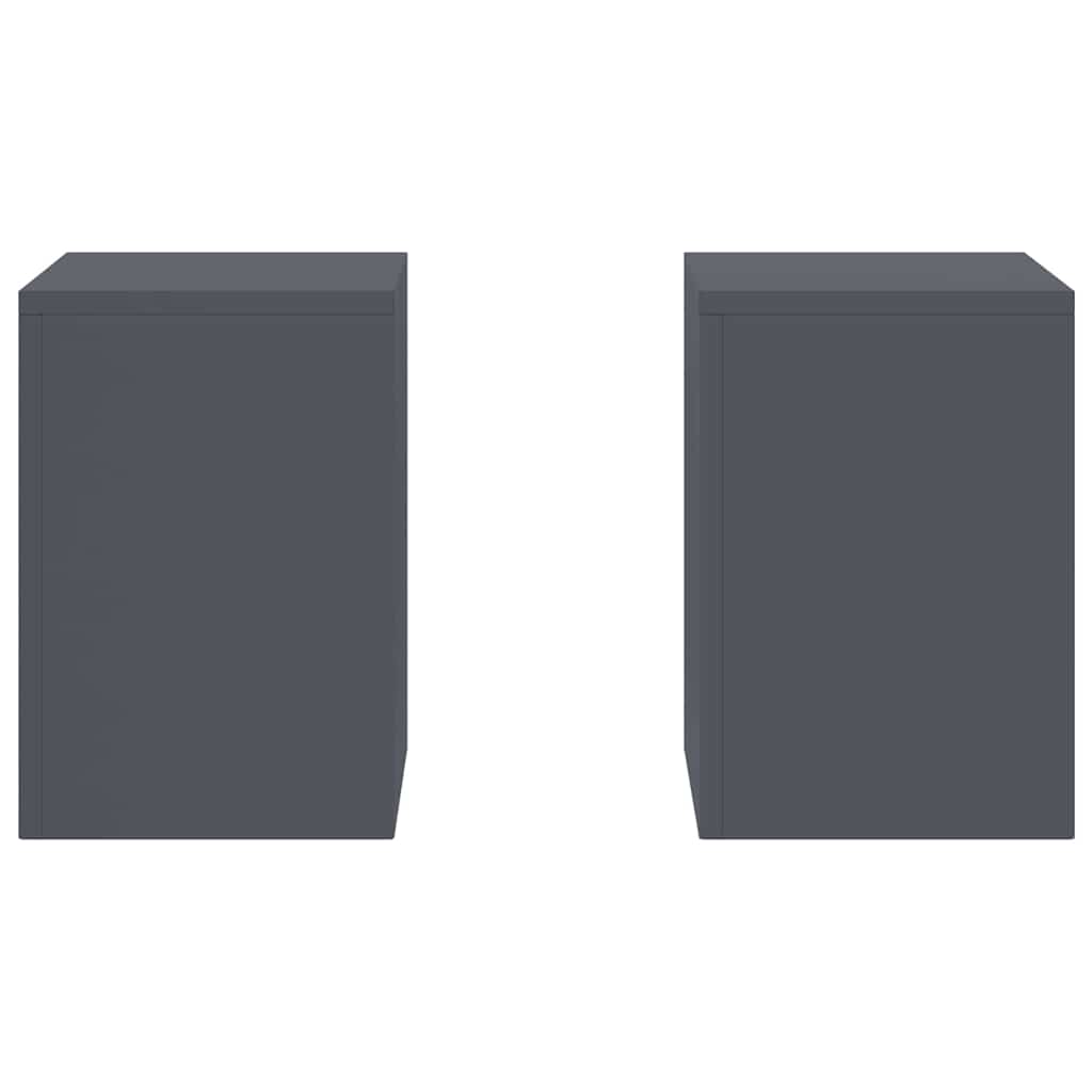 Plantenstandaard 2 pcs Antraciet 24 x 24 x 35 cm Staal is nu te koop bij PeponiXL, paradijselijk wonen!