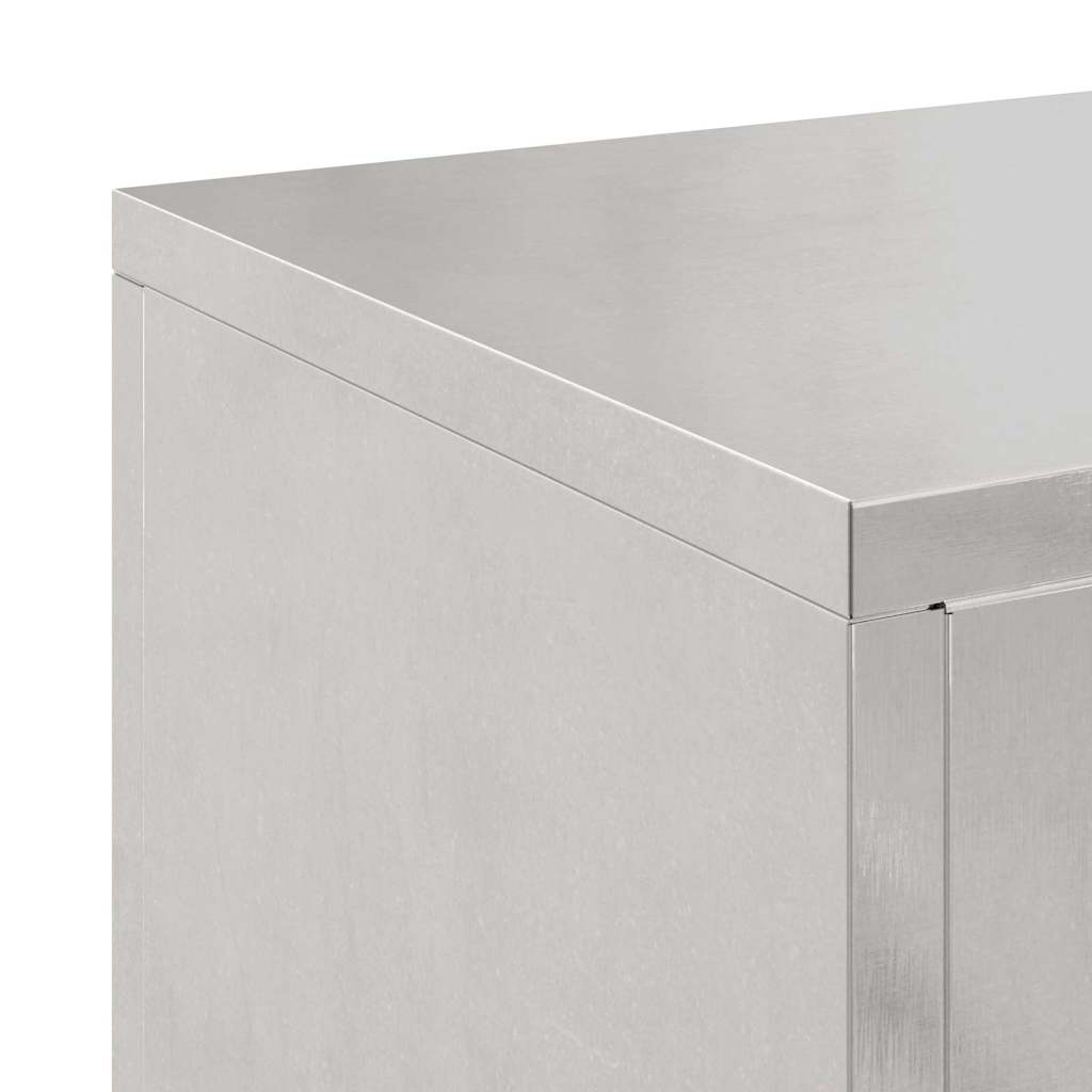 Plantenstandaard 2 pcs Zilver 24 x 24 x 55 cm Roestvrij staal is nu te koop bij PeponiXL, paradijselijk wonen!