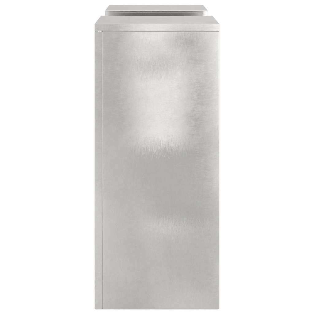 Plantenstandaard 2 pcs Zilver 24 x 24 x 55 cm Roestvrij staal is nu te koop bij PeponiXL, paradijselijk wonen!