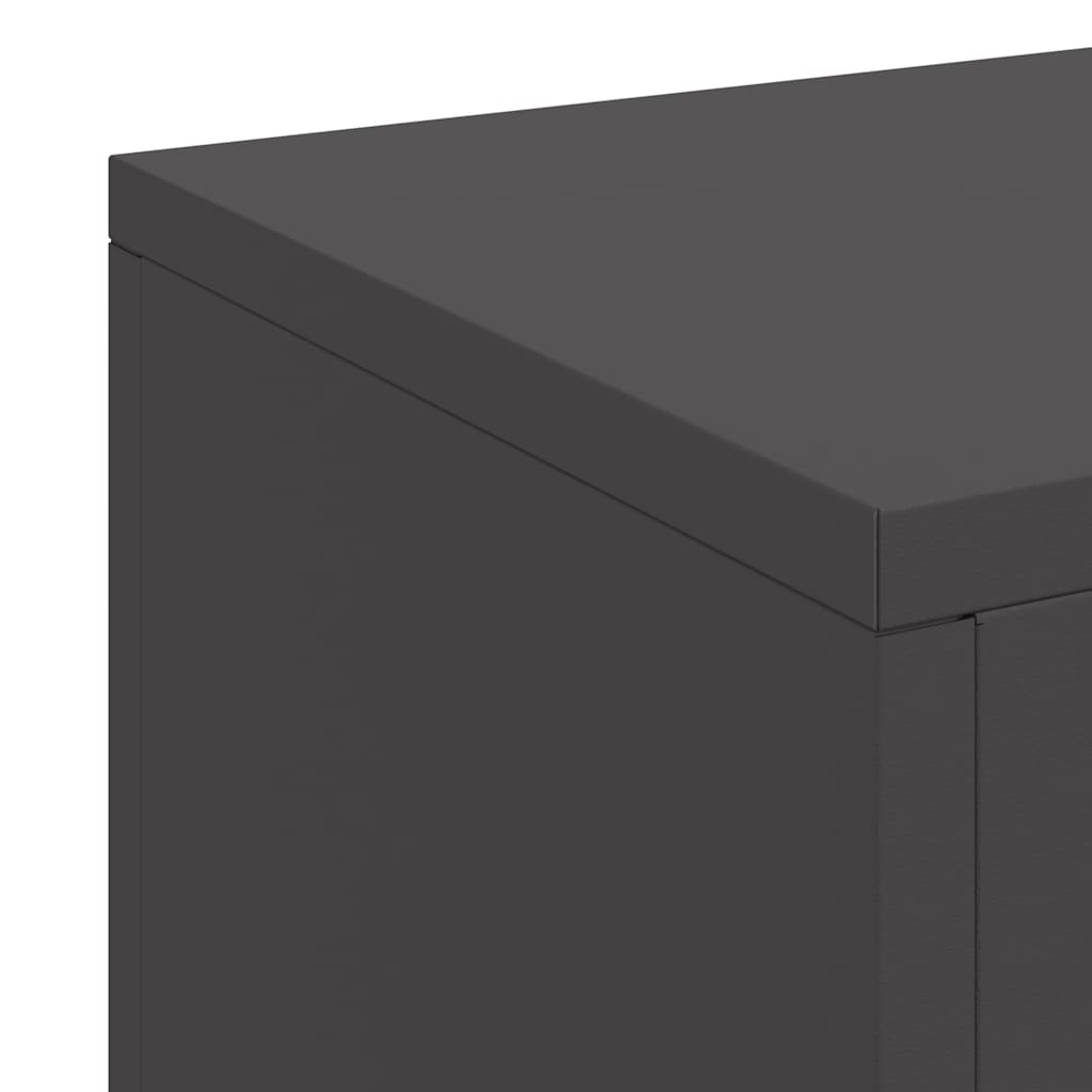 Plantenstandaard 3 pcs Zwart Staal is nu te koop bij PeponiXL, paradijselijk wonen!