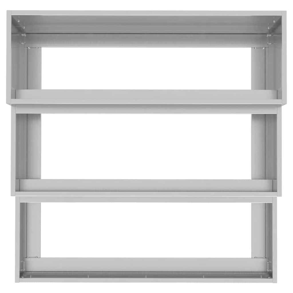 Tuin Bloempot Zilver 90 x 90 x 35 cm Roestvrij staal is nu te koop bij PeponiXL, paradijselijk wonen!