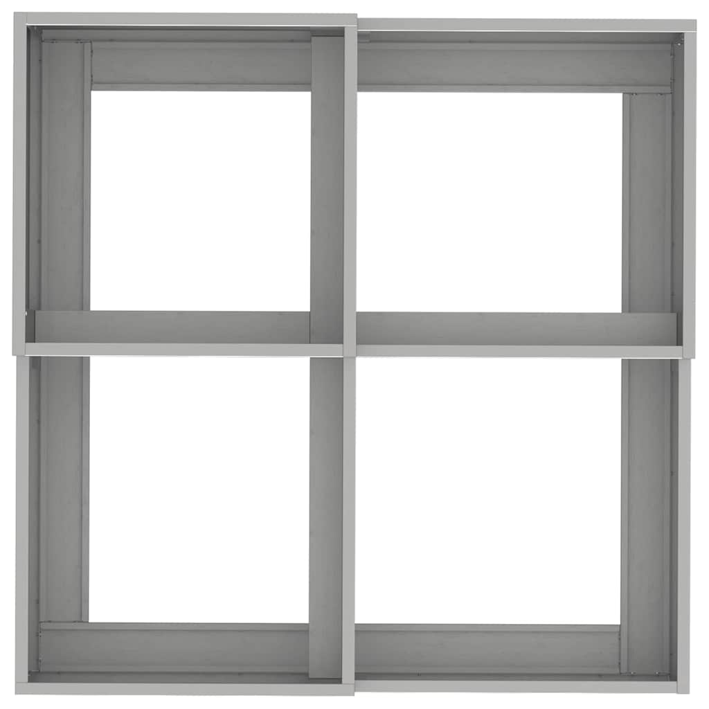 Tuin Bloempot Zilver 80 x 80 x 48 cm Roestvrij staal is nu te koop bij PeponiXL, paradijselijk wonen!